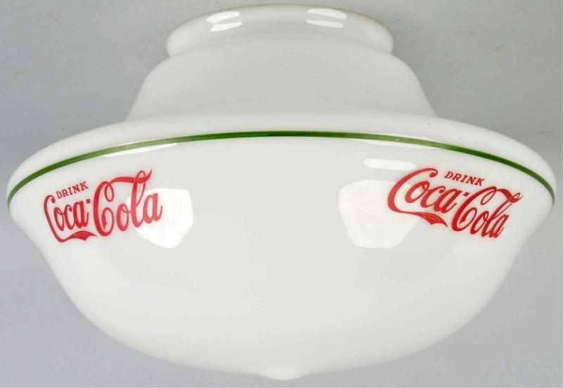 Appraisal: Milk Glass Coca-Cola Light Globe s This is the largest