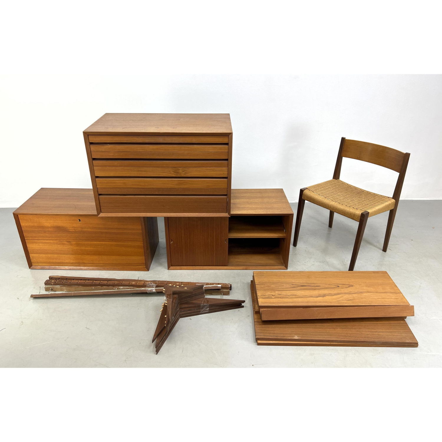 Appraisal: Danish Teak POUL CADOVIUS Wall Unit CADO Shelf unit with