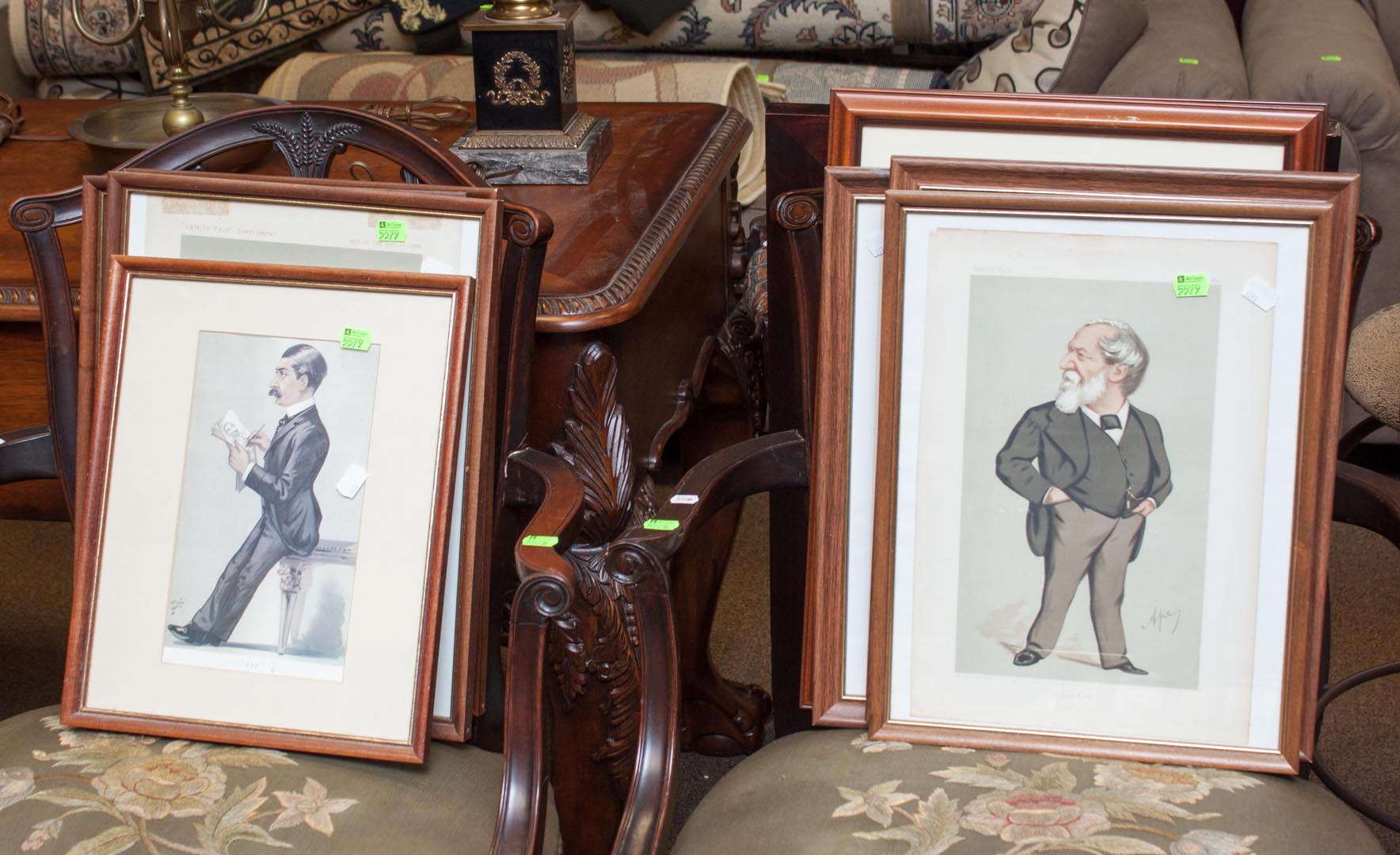 Appraisal: framed portrait prints