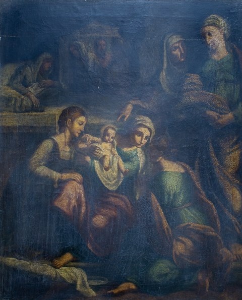 Appraisal: Follower of Ludovico Carracci The Nativity oil on canvas cm