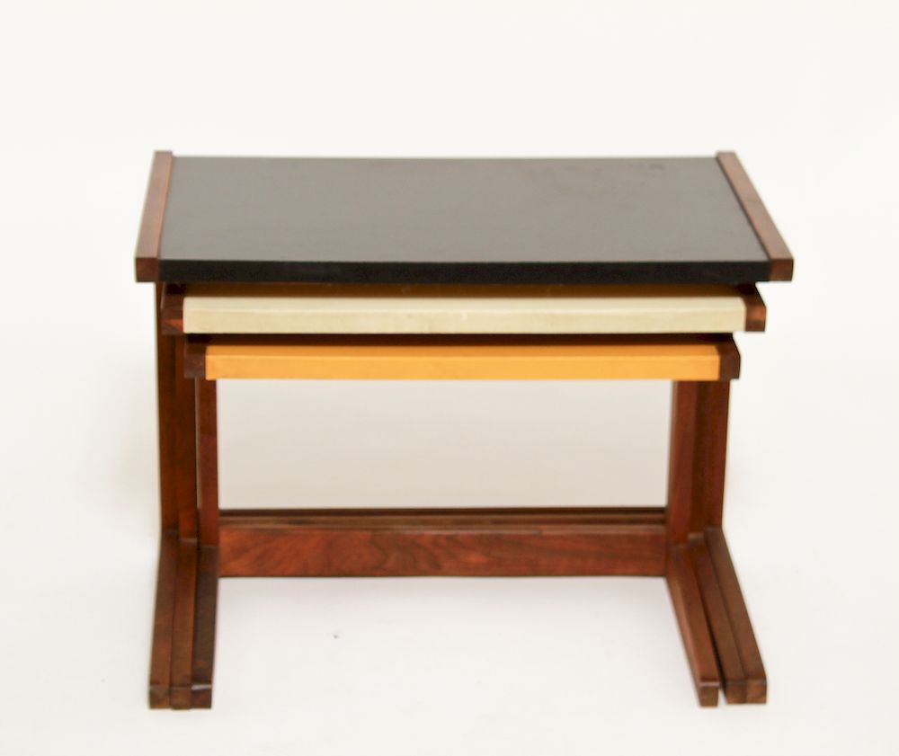 Appraisal: Josef Albers Manner Modern Formica Nesting Tables Josef Albers manner