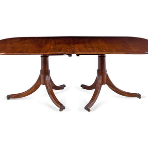 Appraisal: A George III Style Mahogany Dining Table th Century with