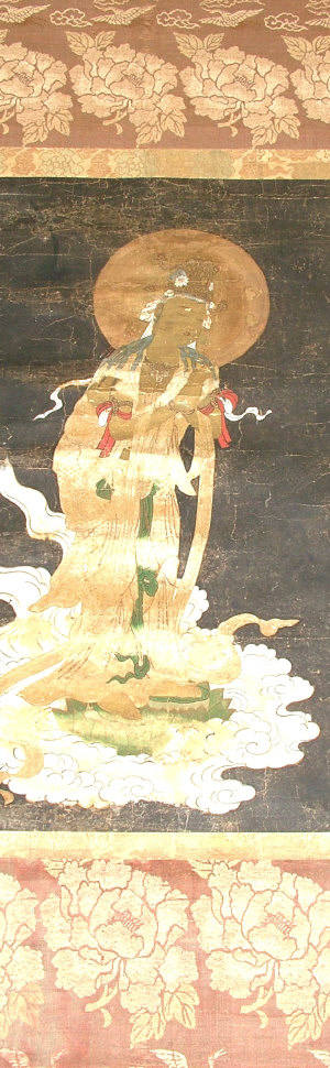 Appraisal: A Japanese Scroll Painting th century depicting a deity '