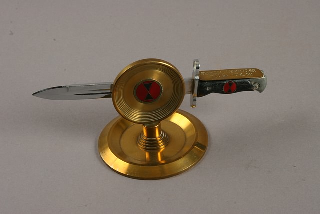 Appraisal: Letter opener in the form of bayonet with brass central