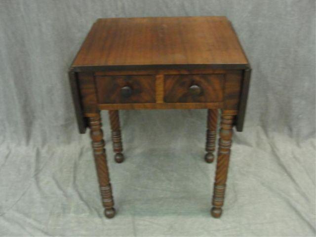 Appraisal: Empire Drawer Drop Leaf Table From a West th Street