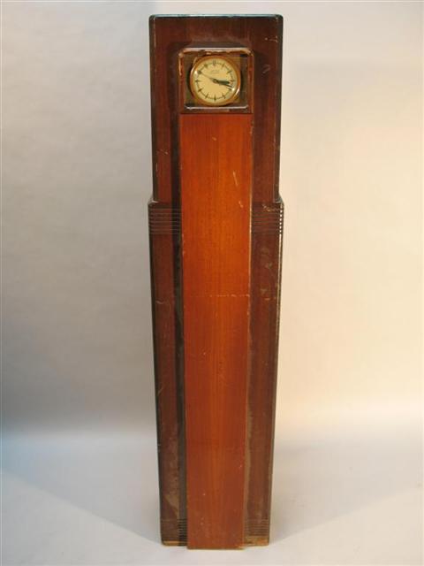 Appraisal: ART DECO SKYSCRAPER CLOCK RADIO h w d in