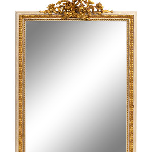 Appraisal: A Louis XVI Style Giltwood Mirror TH CENTURY Height x