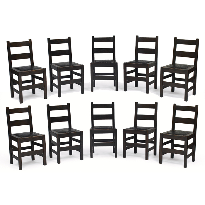 Appraisal: Stickley Brothers dining chairs set of ten