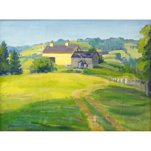 Appraisal: Henri Oren American - Woodstock Landscape oil on board x