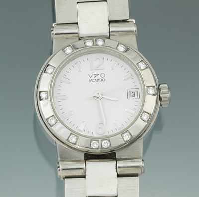 Appraisal: A Ladies' Vizio Movado Stainless Steel Watch Stainless steel case