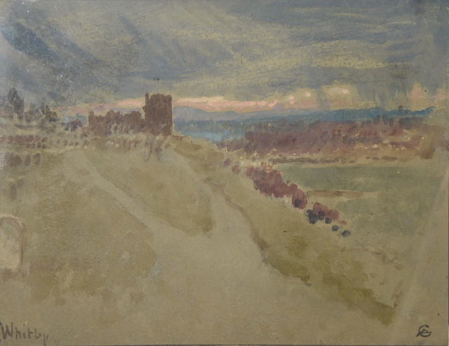 Appraisal: ALBERT GOODWIN - 'Whitby' signed with monogram and inscribed with