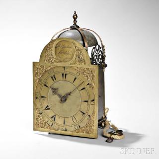 Appraisal: Thomas Gardner Brass Lantern Clock for the Turkish Market London