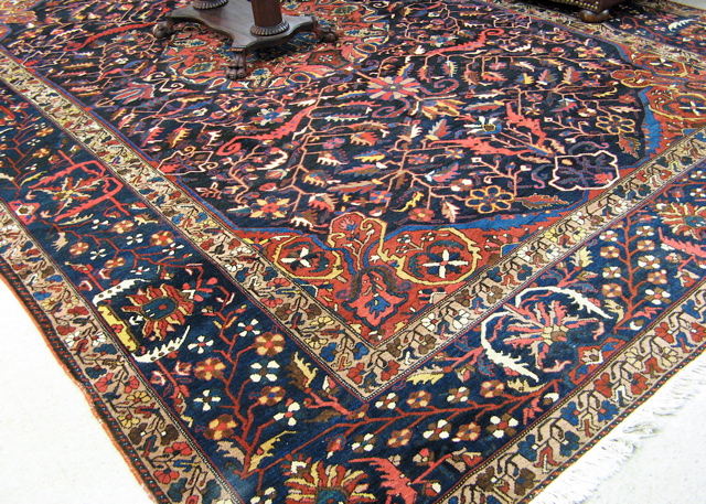 Appraisal: LARGE PERSIAN HAMADAN CARPET Hamadan Province northwestern Iran stylized floral