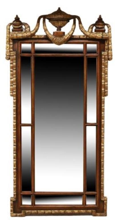 Appraisal: Louis XVI style parcel gilt mirror Theodore Alexander model number