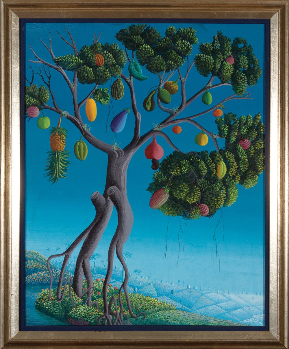 Appraisal: Fritz St Jean Haitian - All Fruit Tree oil on