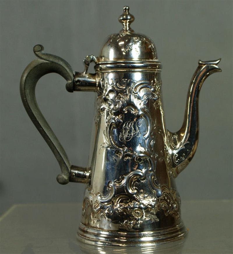 Appraisal: Queen Anne silver teapot mark of Bowles Nash London -