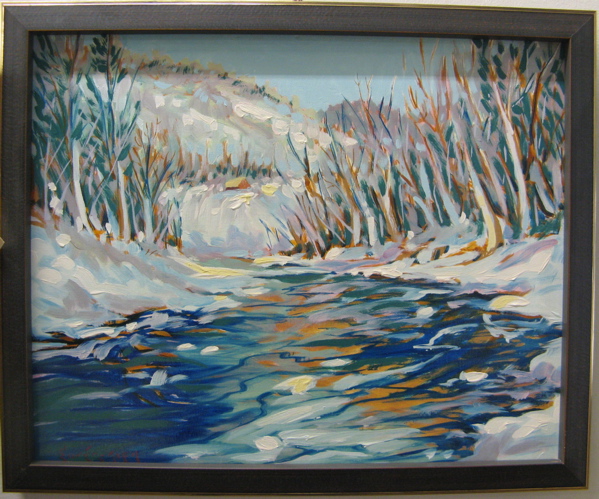 Appraisal: BARRY EUREN OIL ON CANVAS Sacramento California born Snow Bound