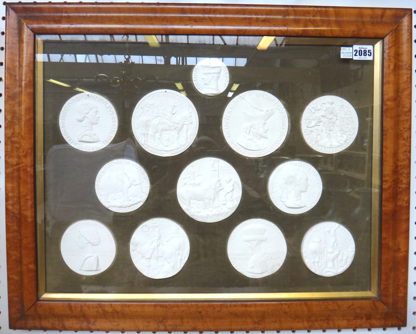 Appraisal: A group of twelve plaster intaglios th century framed as