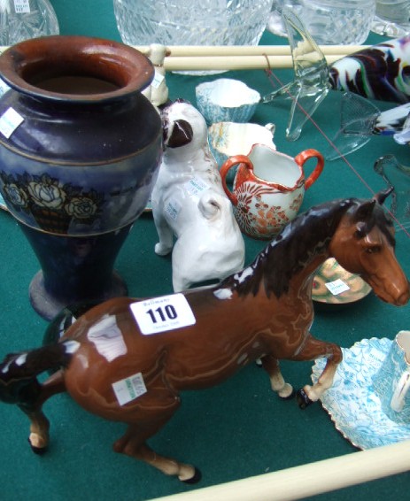 Appraisal: A quantity of ceramics including a Beswick brown gloss stallion