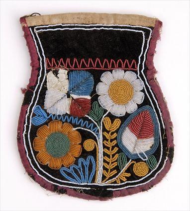 Appraisal: EASTERN WOODLANDS BEADED POUCH x in See Pleasing The Spirits