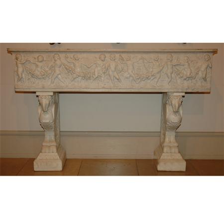 Appraisal: Classical Style White Marble Jardiniere Estimate -