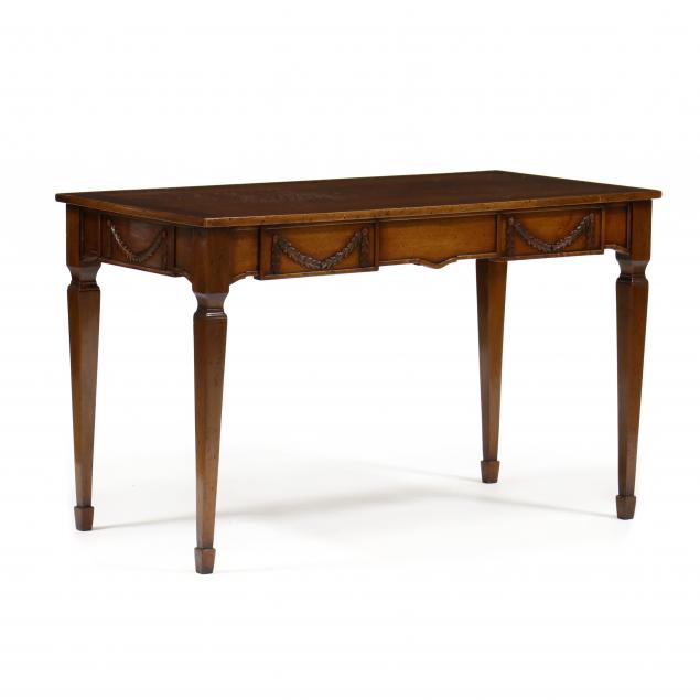 Appraisal: ITALIAN NEOCLASSICAL STYLE WALNUT WRITING TABLE Late th century rectangular