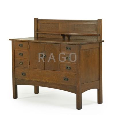 Appraisal: L J G STICKLEY Sideboard Condition Report