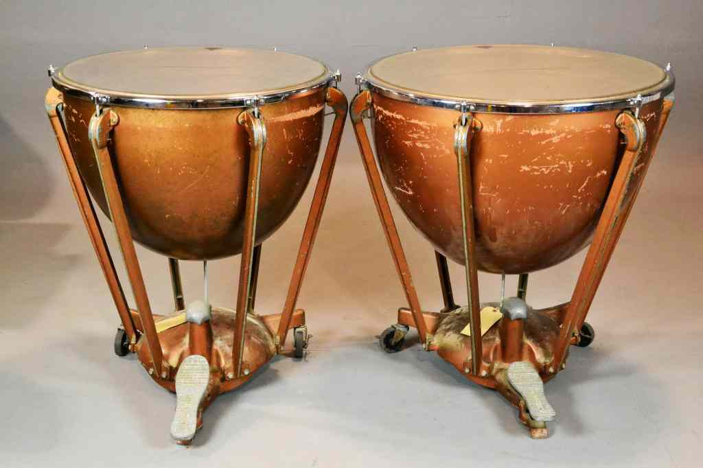 Appraisal: Pr Remo Weather King Typmpani Steel DrumsBoth with fiberglass top