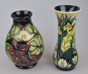 Appraisal: A Moorcroft contemporary vase of waisted form Larnia design cm