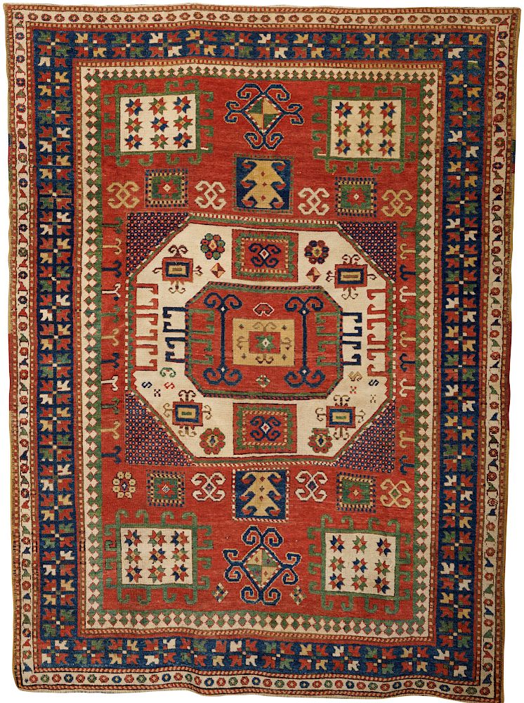 Appraisal: Karachoph Kazak Rug Caucasus ca ft in x ft in