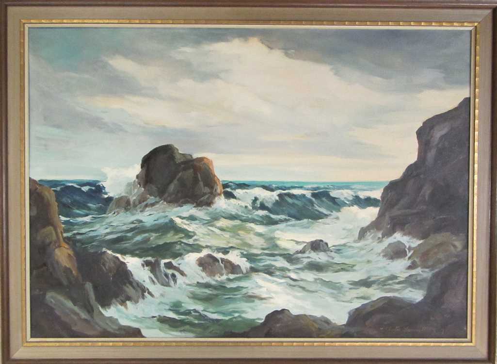 Appraisal: CHESTER GLENN MURPHY OIL ON BOARD Kansas Oregon - Seascape