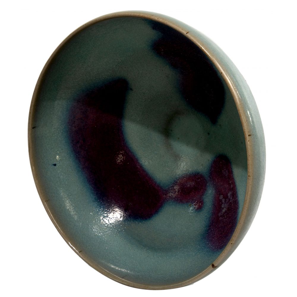 Appraisal: CHINESE JUN WARE BOWLHaving splashes of purple glaze on inside