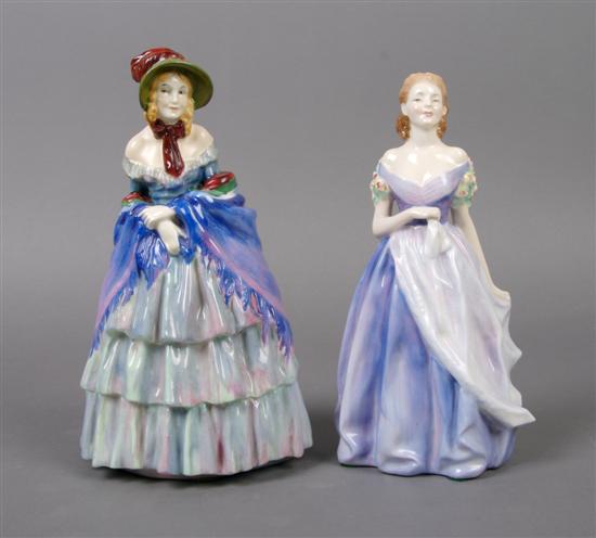 Appraisal: Two Royal Doulton Porcelain Figures Height of tallest inches