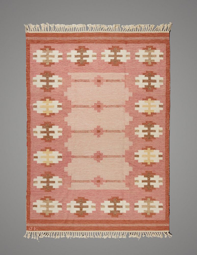 Appraisal: Karin Jonsson Swedish th Century Flatweave Rug Karin Jonsson Swedish