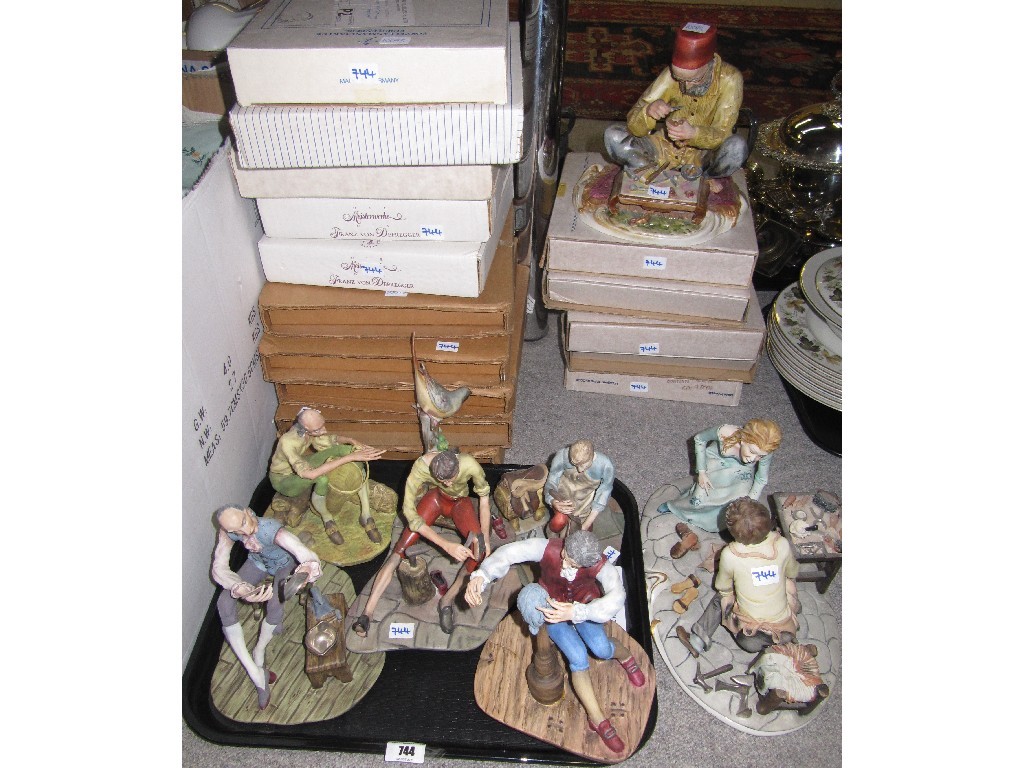 Appraisal: Lot comprising assorted figures and boxed collectors plates - Coalport