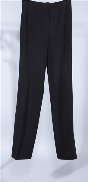 Appraisal: Lot of four pairs of black Piazza Sempione trousers good