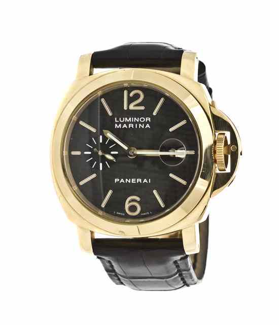 Appraisal: An Karat Yellow Gold Luminor Marina Diver's Wristwatch Panerai Ref