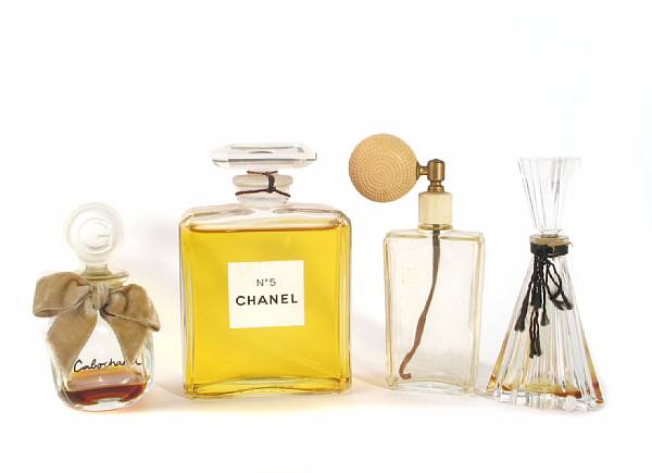 Appraisal: A large grouping of various perfume bottles including examples by