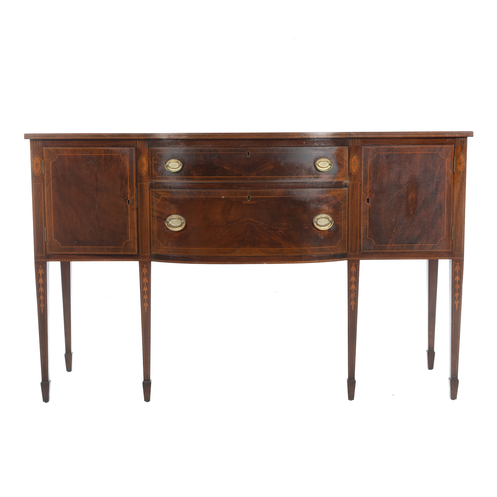 Appraisal: POTTHAST BROTHERS FEDERAL STYLE INLAID SIDEBOARD Second half th century