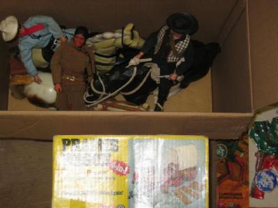 Appraisal: Three Action Man Lone Ranger figures on horseback and a