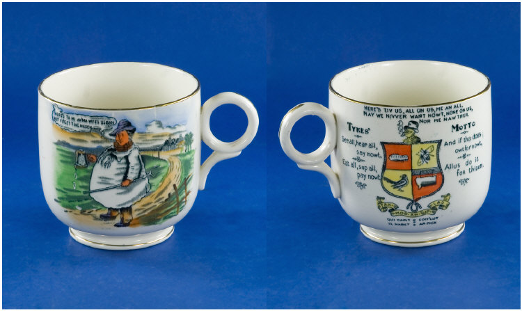 Appraisal: Victorian Tykes Cup Tykes motto See all Hear all Say