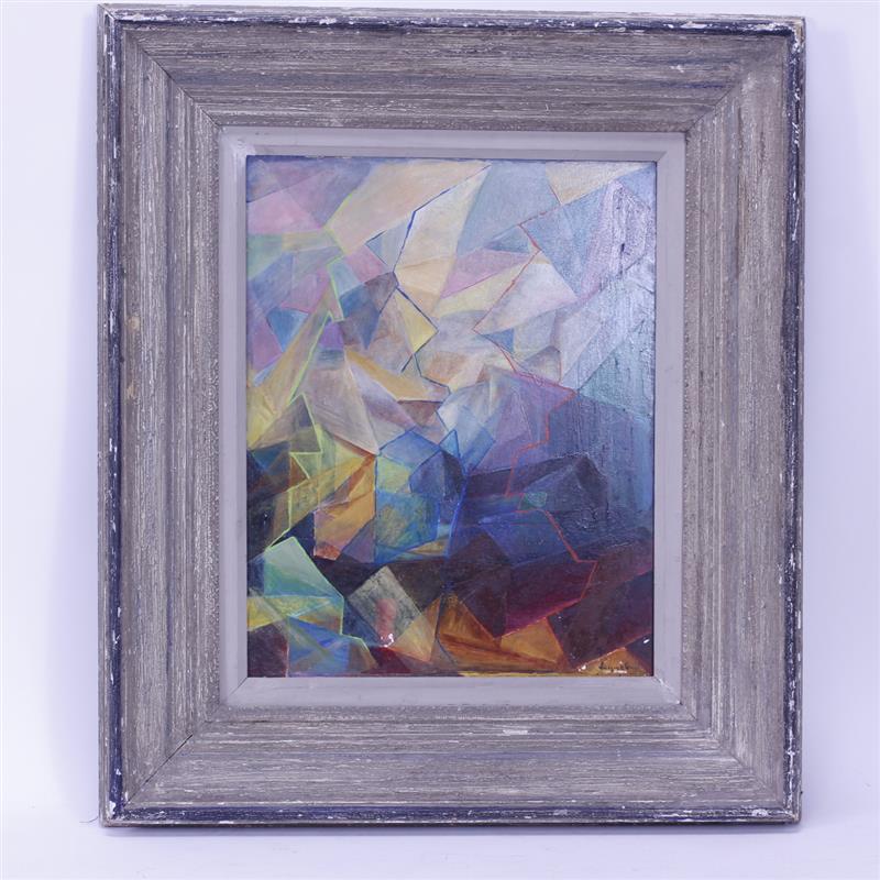 Appraisal: Jacques La Grangeabstractoil on boardSigned and dated lower right H