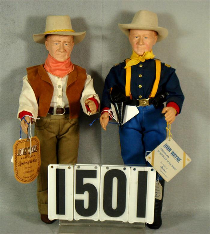 Appraisal: Lot of Effanbee John Wayne dolls tall from America Symbol