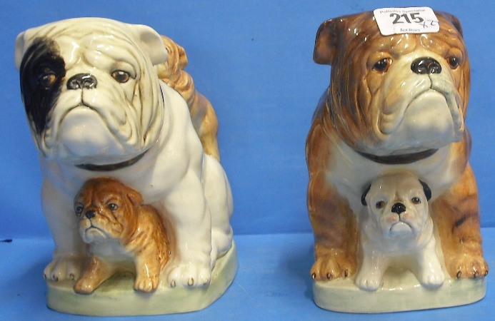 Appraisal: Kevin Francis Toby Jugs The British Bulldogs White and Brindle