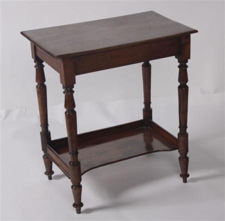 Appraisal: A Victorian mahogany occasional table the rectangular top over a