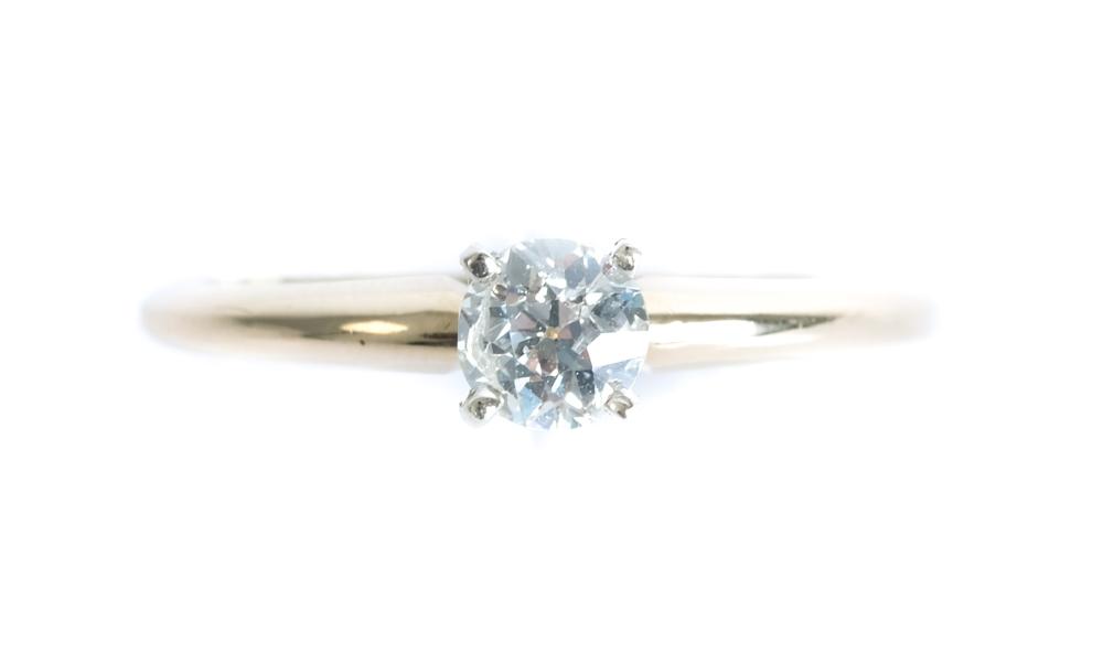 Appraisal: K YELLOW GOLD CT DIAMOND SOLITAIRE RING K yellow gold