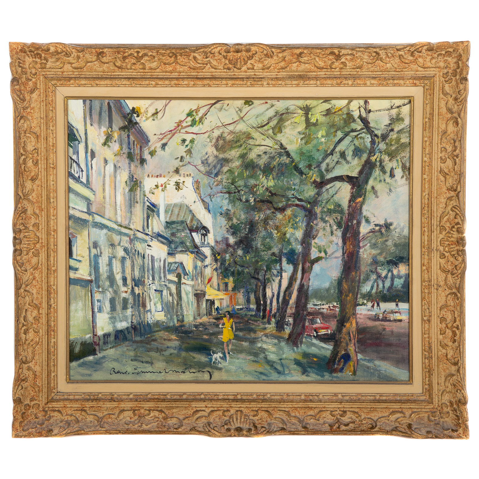 Appraisal: RENE ZIMMERMAN QUAI MONTEBELLO A PARIS OIL French - Oil