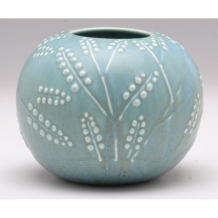 Appraisal: Rookwood vase round shape with a raised organic design covered