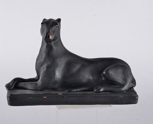 Appraisal: BILLY RAY HUSSEY POTTERY WHIPPETnot signed early piece by Billy