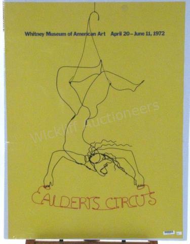 Appraisal: A vintage poster from Whitney Museum of American Art Calder's